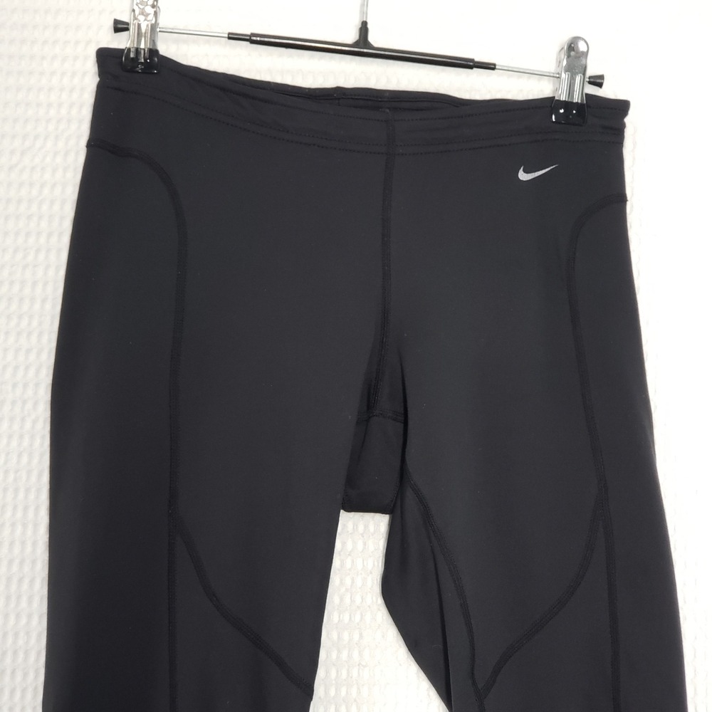 Nike Tech Running Leggings Womens XS Black Reflective Ankle Zip Workout Athletic - Picture 10 of 16